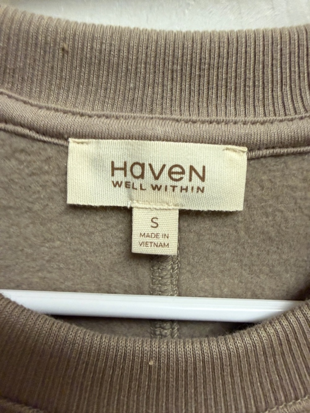 Haven Well Within Taupe Relaxed Crewneck Sweatshirt - Picture 4 of 6